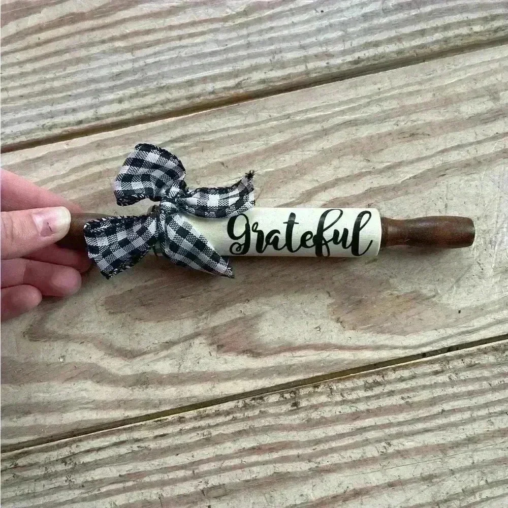 Mini grateful rolling pin - decorative use only - Picture 1 of 1